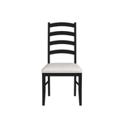 Tulane 6PC Dining Set with Table, 4 Chairs, and Bench in Oak and Black