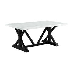 Tuscany 70" Marble Standard Height Rectangular Dining Table