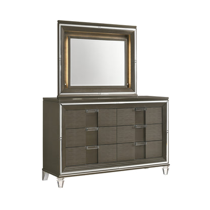 Twenty Nine 6-Drawer Dresser W/ Mood Lighting Mirror