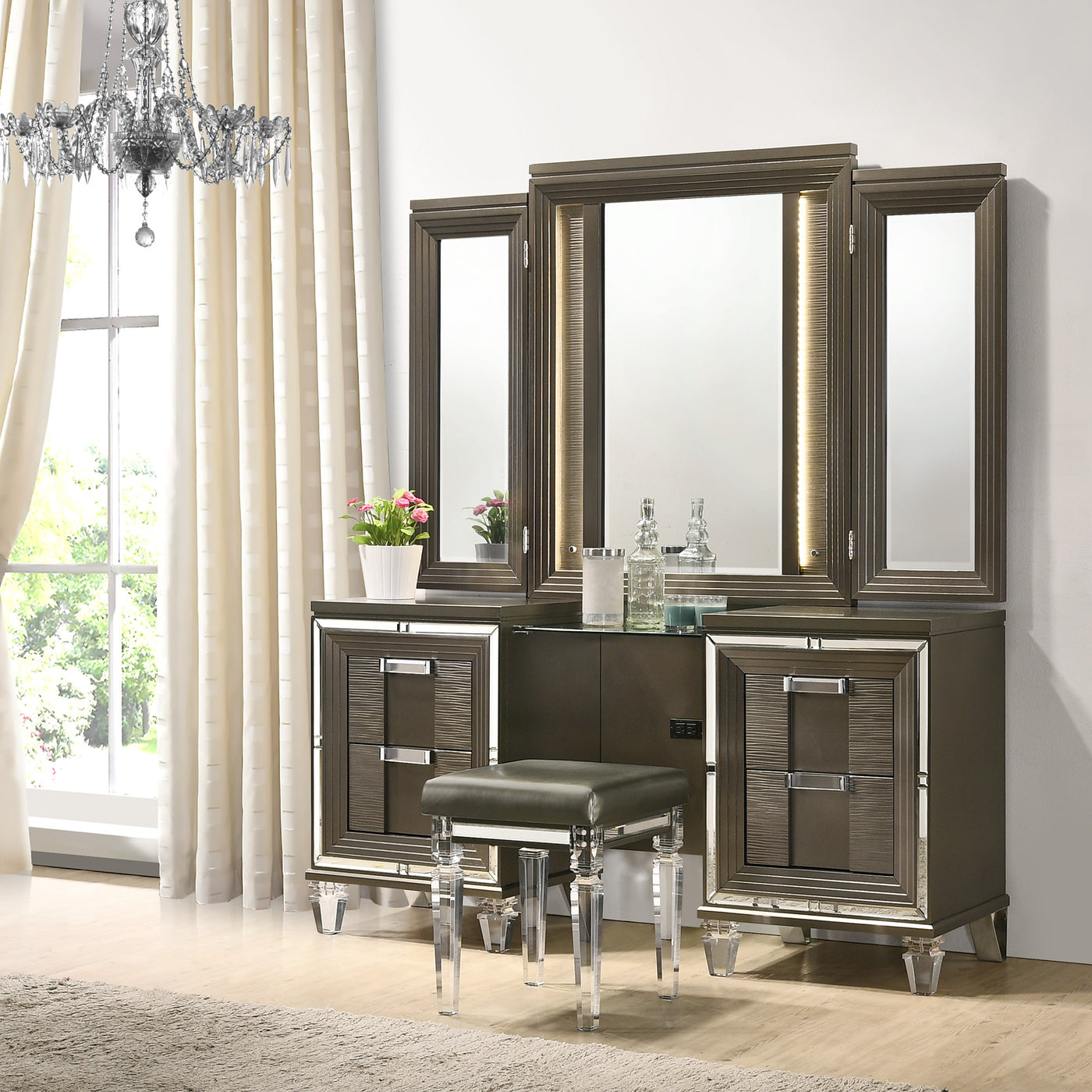 Twenty Nine Dressing Set w/LED & USB Plug