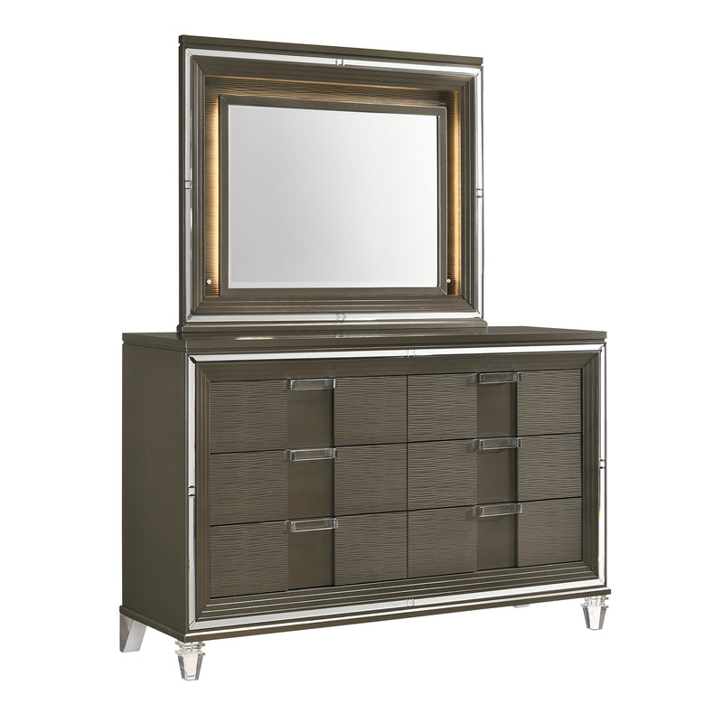 Twenty Nine 6-Drawer Dresser W/ Mood Lighting Mirror
