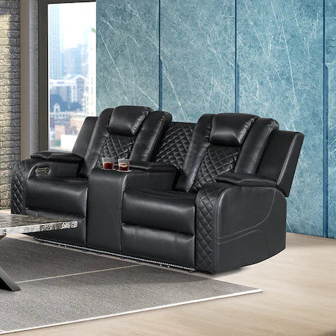 Carlo Power Loveseat with Console