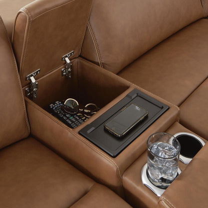 Rally-Up 2-Piece Power Reclining Sectional Loveseat with Console