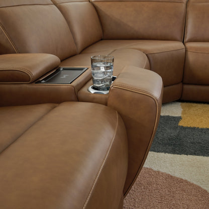 Rally-Up 6-Piece Power Reclining Sectional with Console