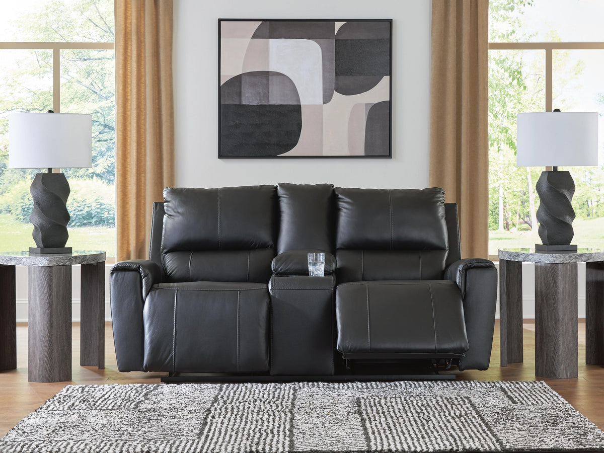 Danemere DBL Rec Loveseat w/Console