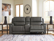 5Z-Harrenhurst 3-Piece Power Reclining Sectional Loveseat with Console