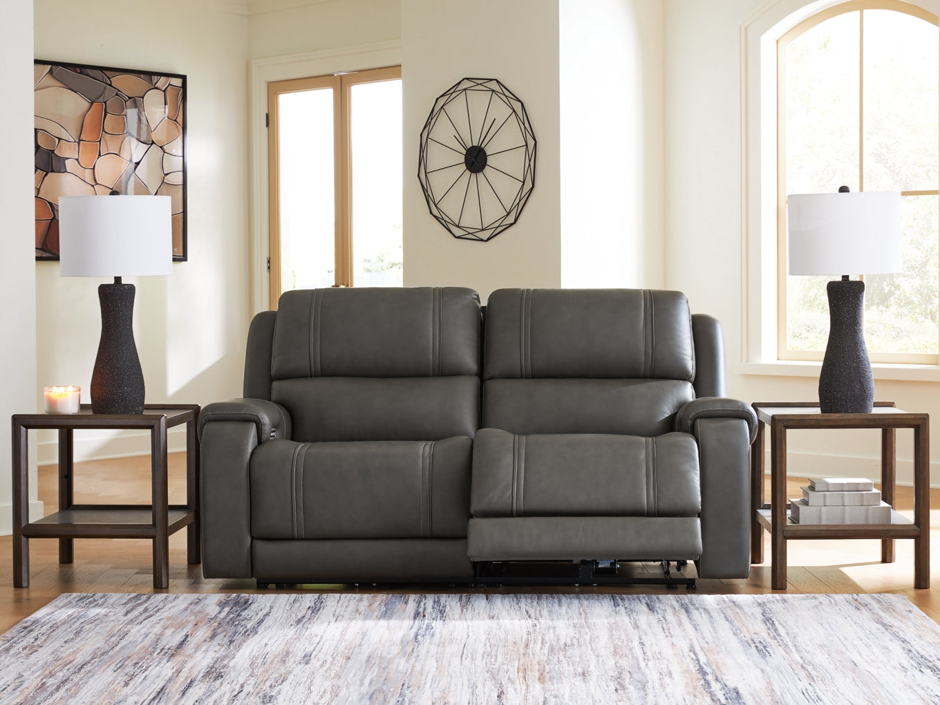 5Z-Harrenhurst 2-Piece Power Reclining Sectional Loveseat