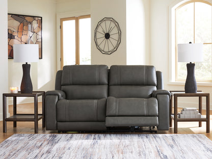 5Z-Harrenhurst 2-Piece Power Reclining Sectional Loveseat