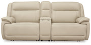 Double Deal 3-Piece Power Reclining Loveseat Sectional with Console