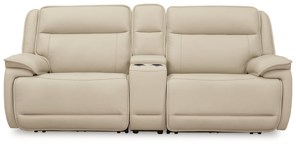 Double Deal 3-Piece Power Reclining Loveseat Sectional with Console