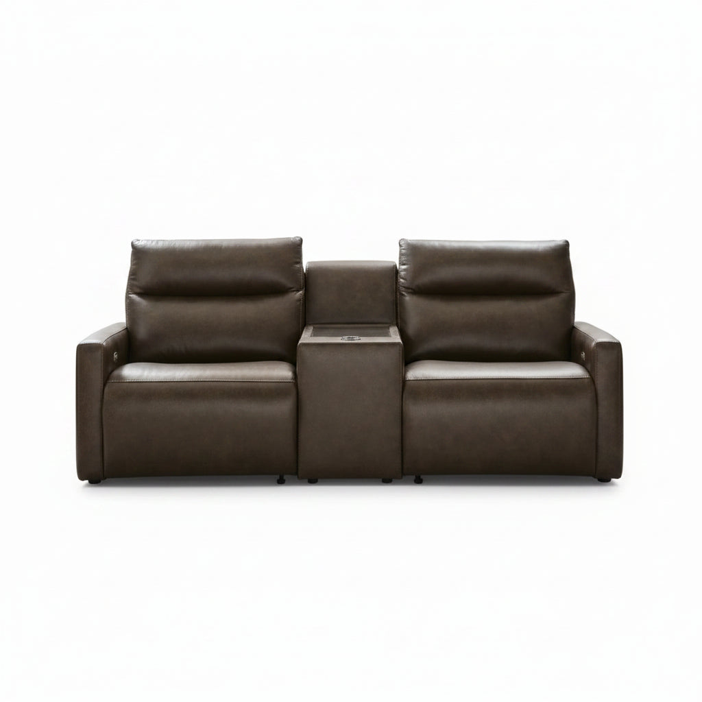ModZ 3PC Power Reclining Sectional Loveseat with Audio Console Set