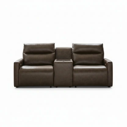 ModZ 3PC Power Reclining Sectional Loveseat with Audio Console Set