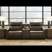 ModZ 3PC Power Reclining Sectional Loveseat with Audio Console Set