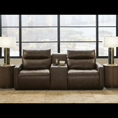 ModZ 3PC Power Reclining Sectional Loveseat with Audio Console Set