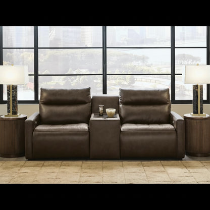 ModZ 3PC Power Reclining Sectional Loveseat with Audio Console Set