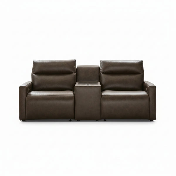 ModZ 3PC Power Reclining Sectional Loveseat with Audio Console Set
