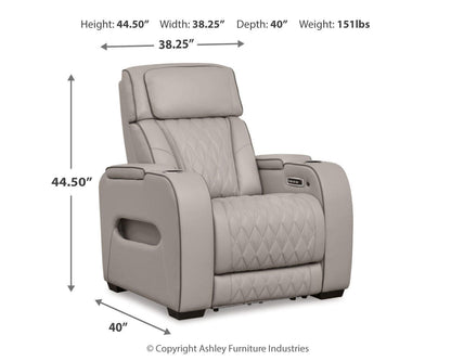 Boyington PWR Recliner/ADJ Headrest