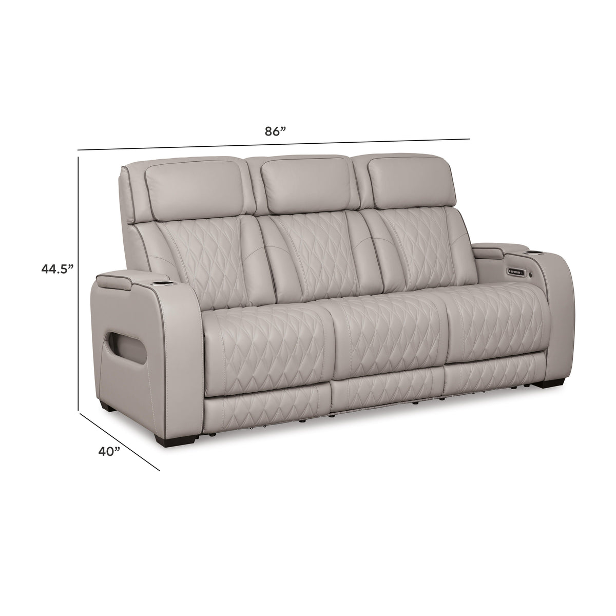 Boyington PWR REC Sofa with ADJ Headrest
