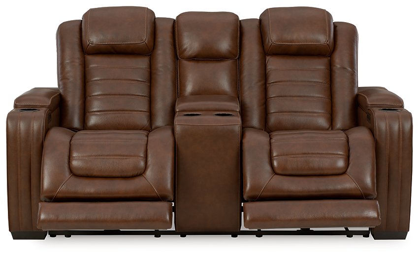 Backtrack Power Reclining Loveseat with Console