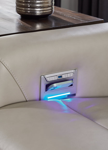 Sofá de dos plazas reclinable eléctrico Battleville