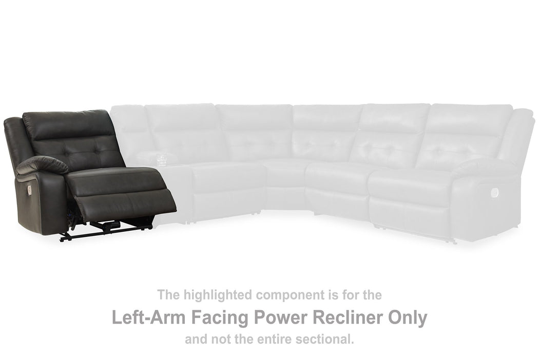 Mackie Pike Power Reclining Sectional Loveseat with Console