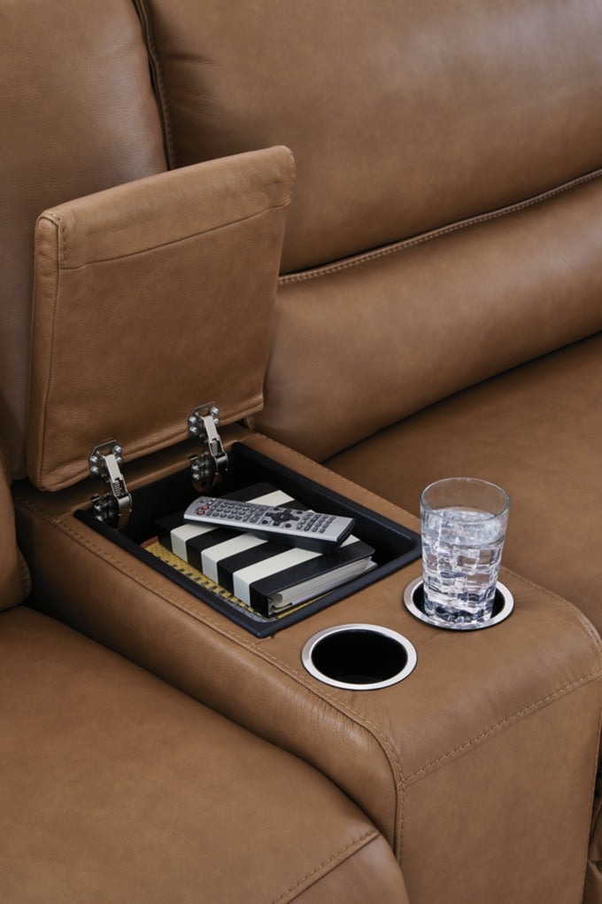 Silverbrooke 6-Piece Reclining Sectional with Storage Console