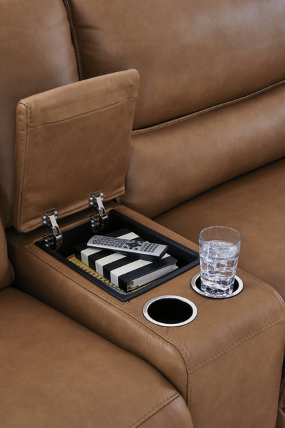 Silverbrooke 6-Piece Reclining Sectional with Storage Console