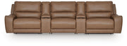Silverbrooke 5-Piece Reclining Sectional with Storage Consoles