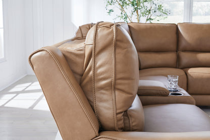 Silverbrooke 6-Piece Reclining Sectional with Storage Console