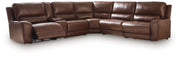 Silverbrooke 6-Piece Reclining Sectional with Storage Console