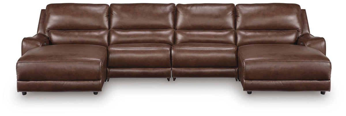 Silverbrooke 4-Piece Reclining Sectional with Double Chaise