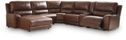 Silverbrooke 6-Piece Power Reclining Sectional with Chaise