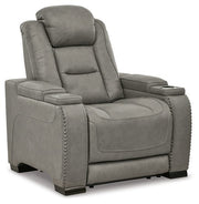 The Man-Den Power Recliner in Gray