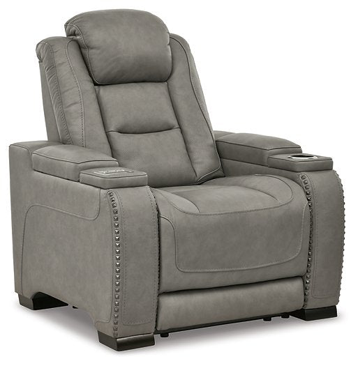 The Man-Den Power Recliner in Gray