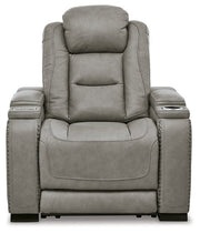 The Man-Den Power Recliner in Gray
