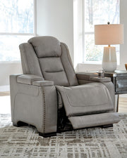 The Man-Den Power Recliner in Gray