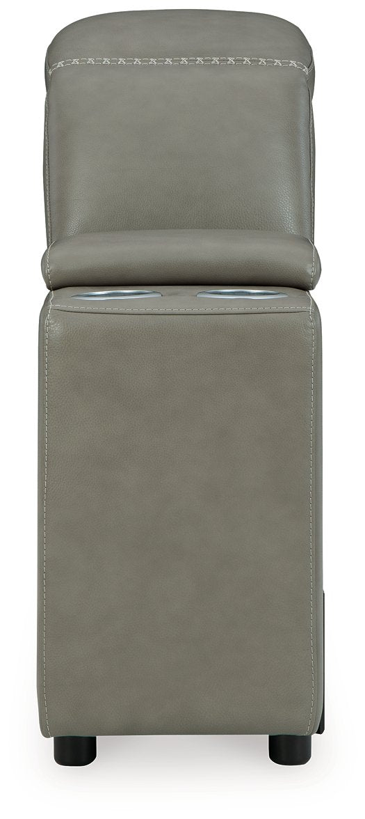 Seccional reclinable eléctrico Correze con chaise longue