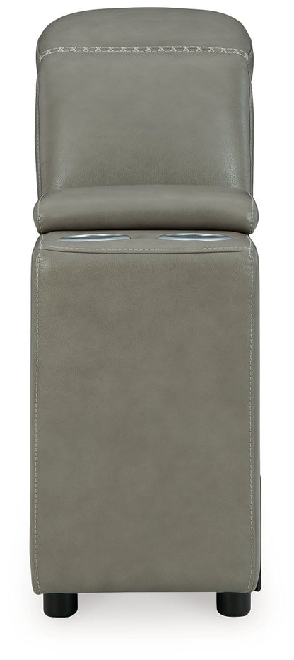 Seccional reclinable eléctrico Correze con chaise longue