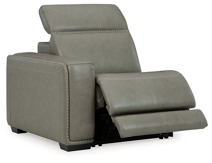Seccional reclinable eléctrico Correze con chaise longue