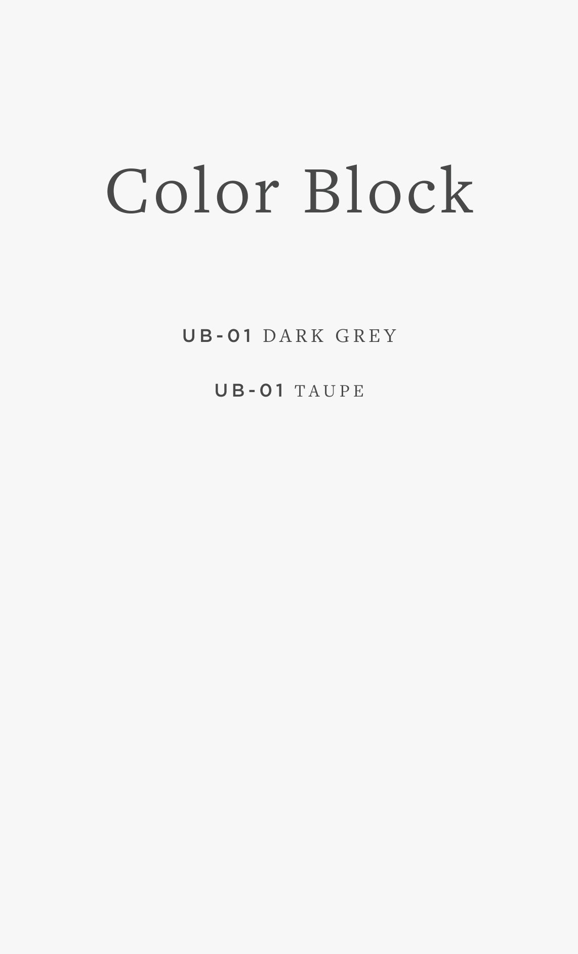 UB-01 COLOR BLOCK / 02
