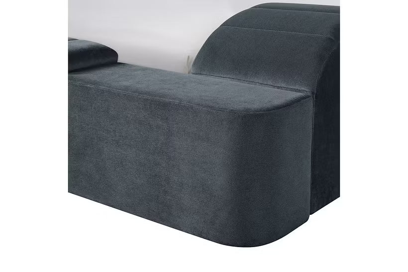 Ottawa Upholstered Transformer Bed with Electronic Features in Grey Linen