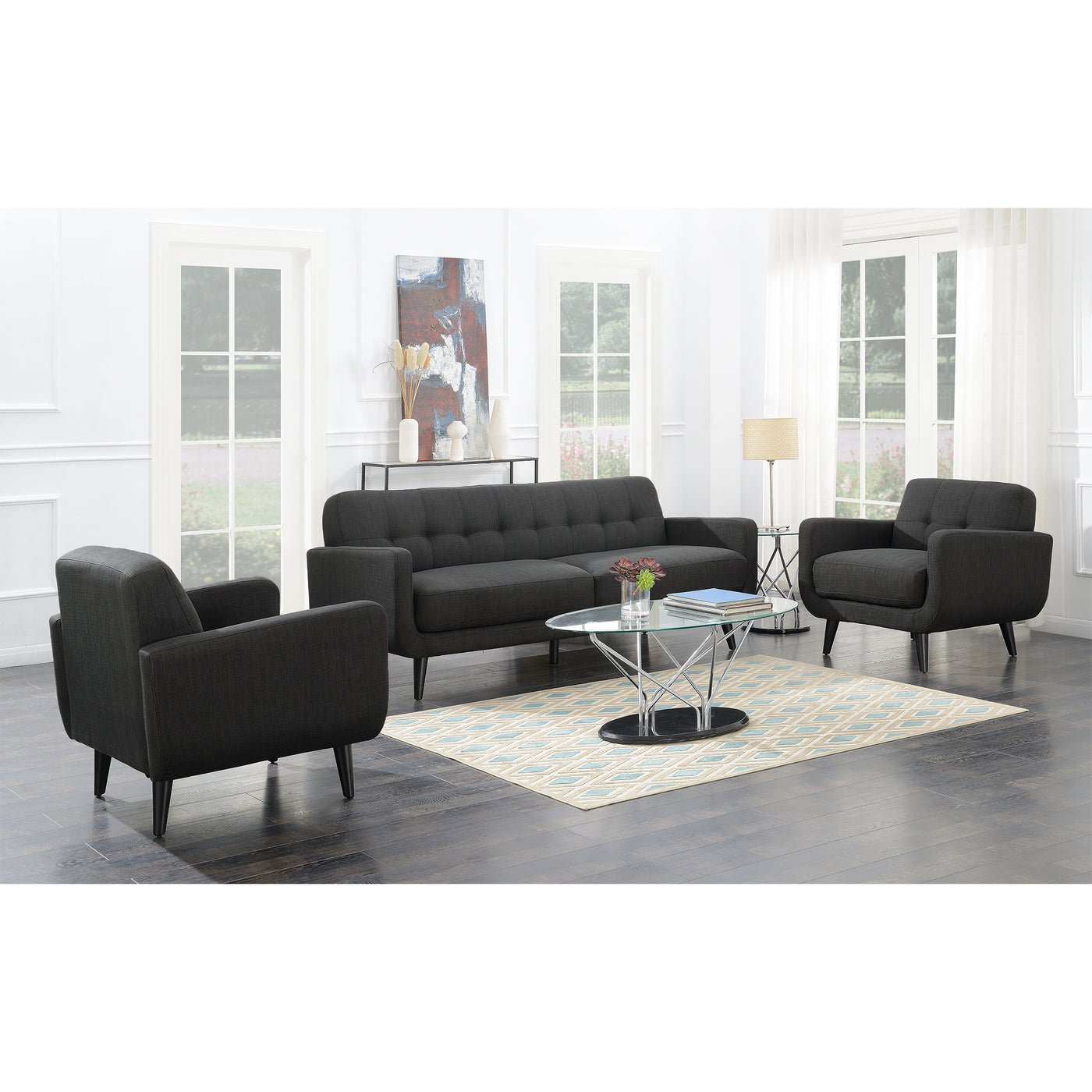Hadley 4480 KD Chair Heirloom Charcoal