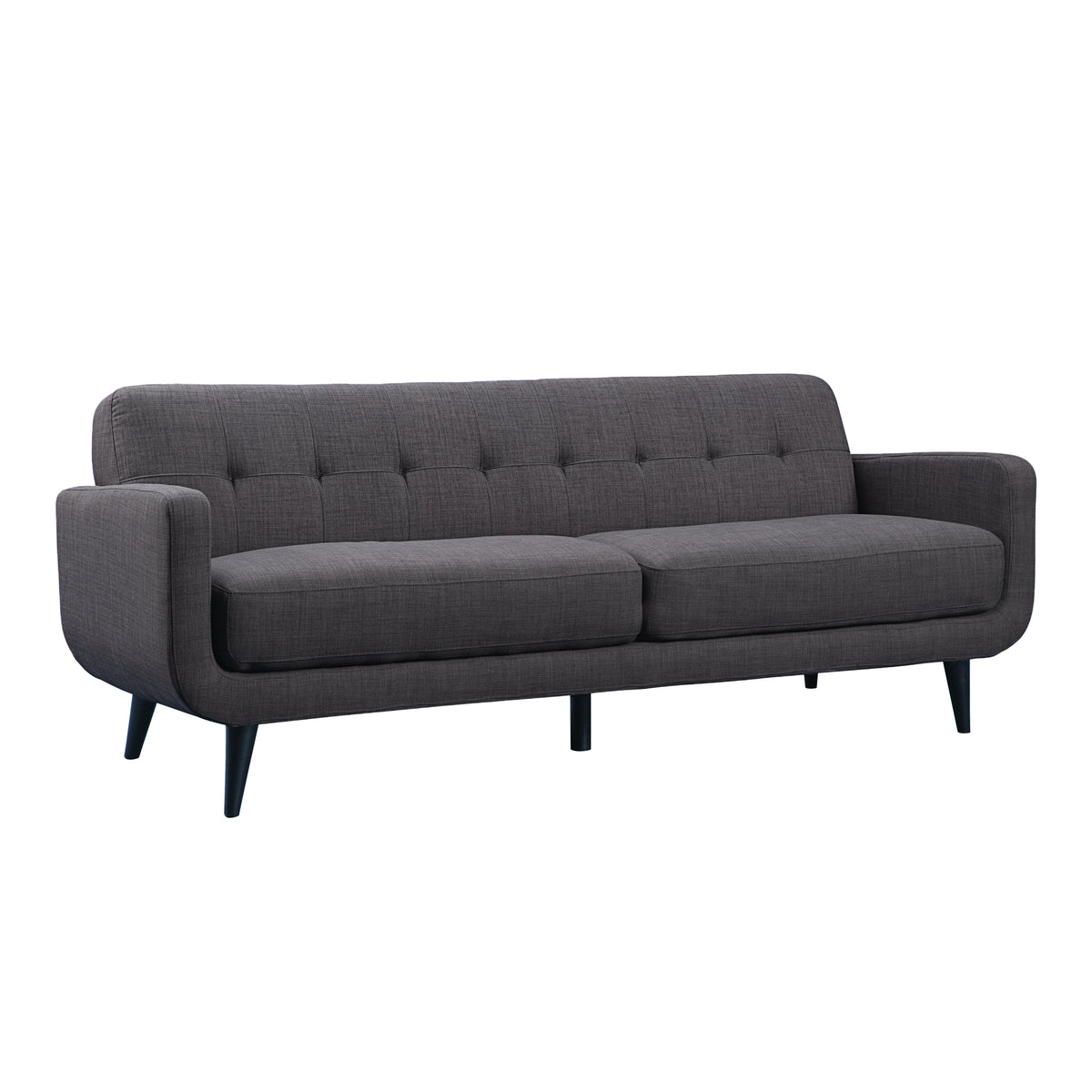 Hadley Sofa & Loveseat Set In Charcoal