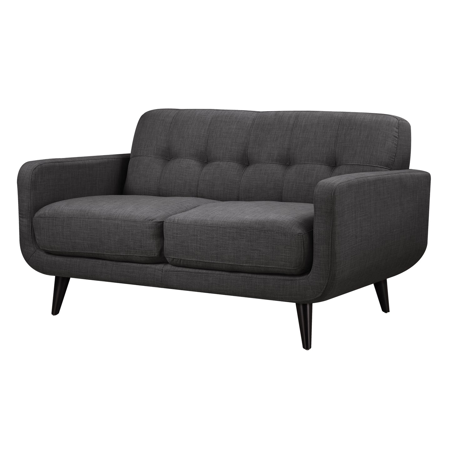 Hadley Sofa & Loveseat Set in Charcoal