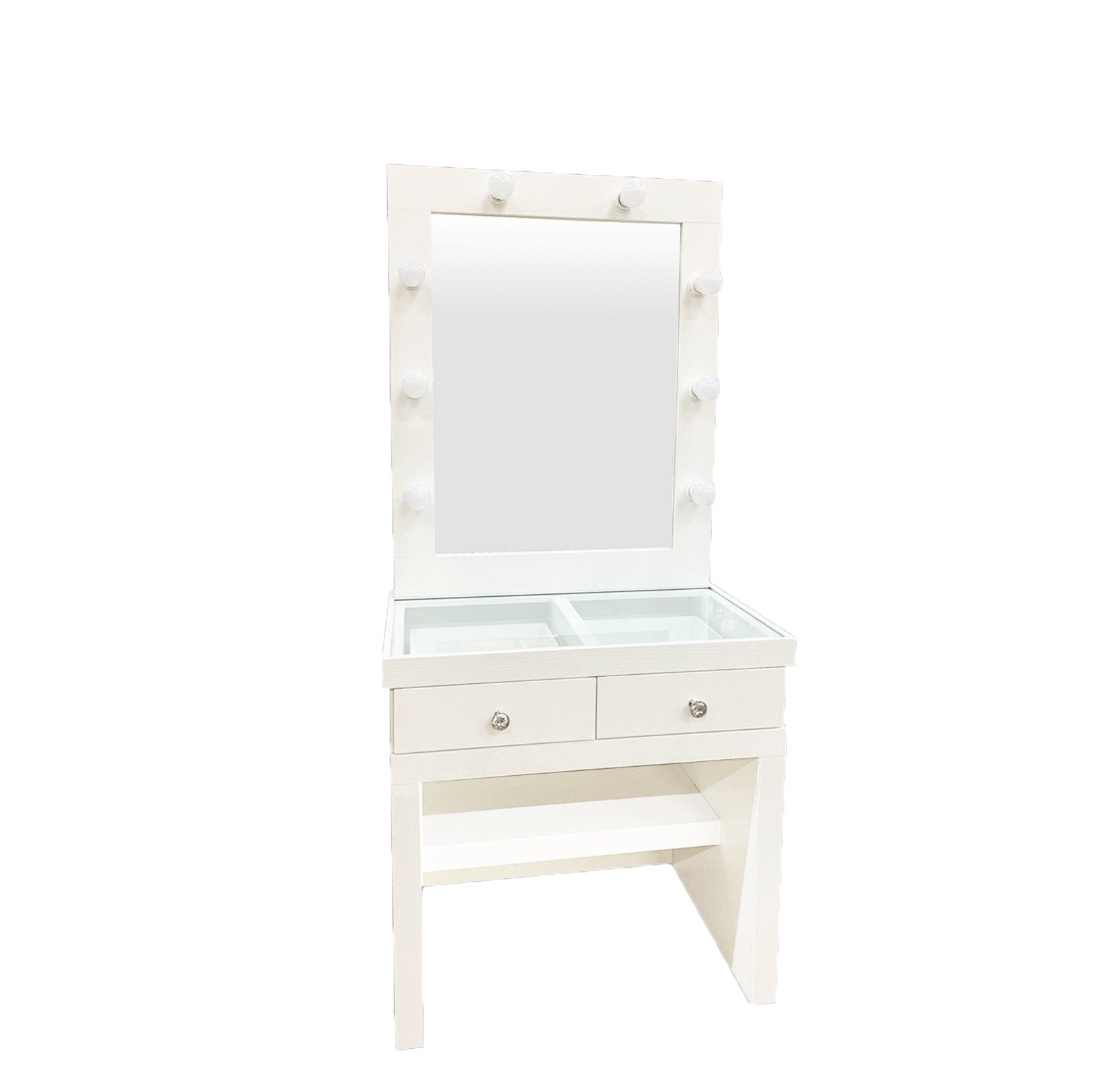 Betsey Black Vanity Set + Free Kitty Ottoman - Canales Furniture