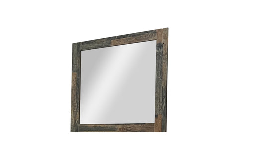 Michell II Nogal Parquet Mirror