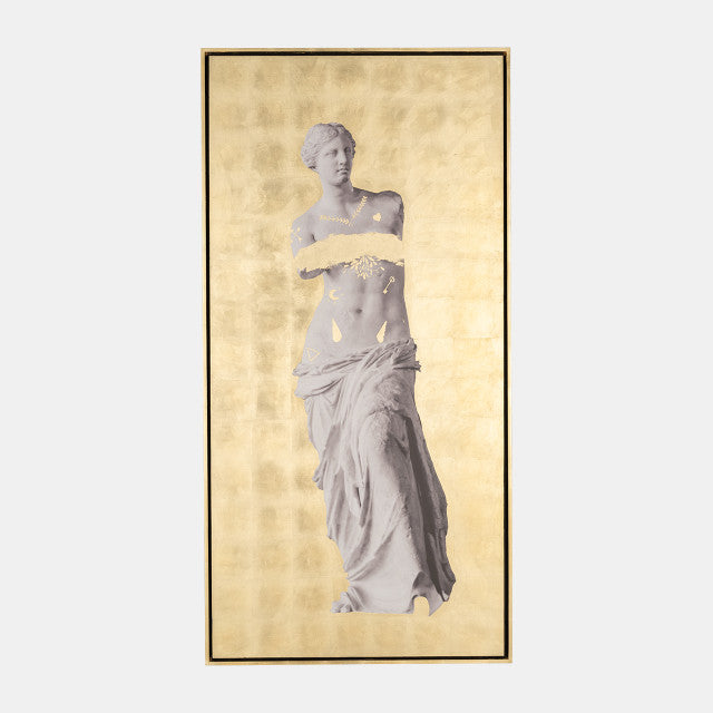 Hand Painted Venus In Gold