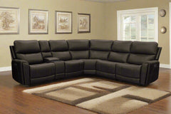TechEase Reclining Lift Leather 6PC Power Modular Sectional