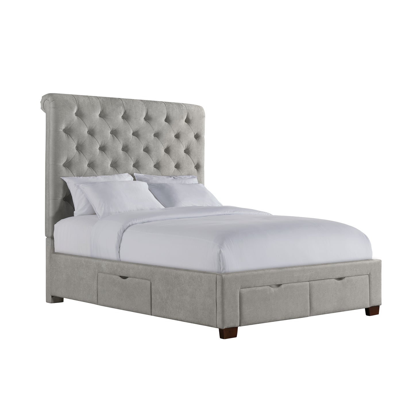 Waldorf Queen Storage Bed Boulder Grey