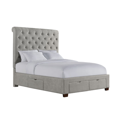 Waldorf Queen Storage Bed Boulder Grey